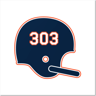 Denver Broncos 303 Helmet Posters and Art